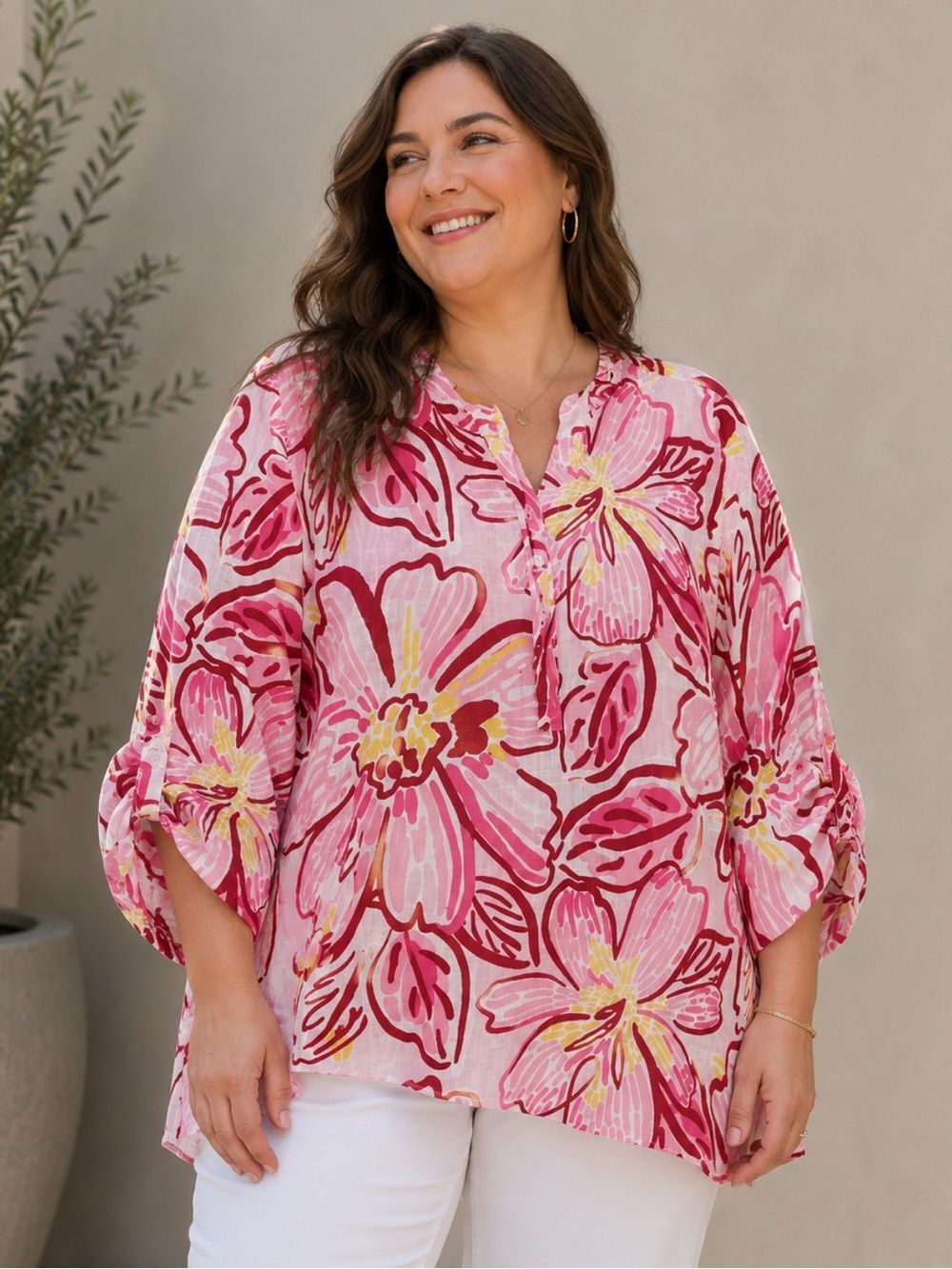🎉5 for $45🎉 Charter club Linen top blouse shirt size 2X